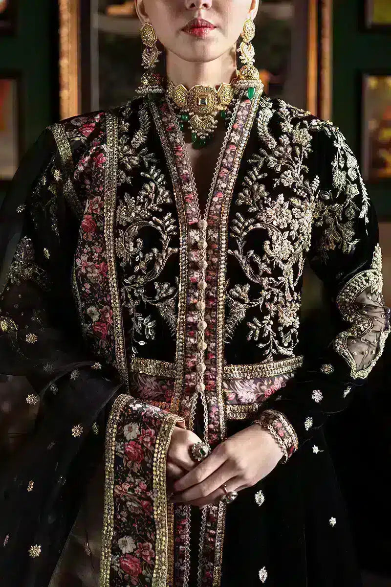 Mushq | Niloufer Velvet Edit 23 | Pari - by - Libasekhas UK - Registered Vendor of : Mushq - 100% Original Designer Dresss