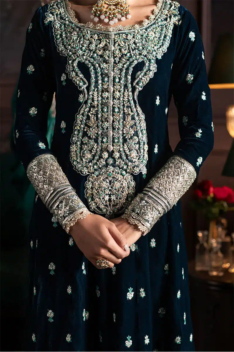 Mushq | Niloufer Velvet Edit 23 | Royan - by - Libasekhas UK - Registered Vendor of : Mushq - 100% Original Designer Dresss