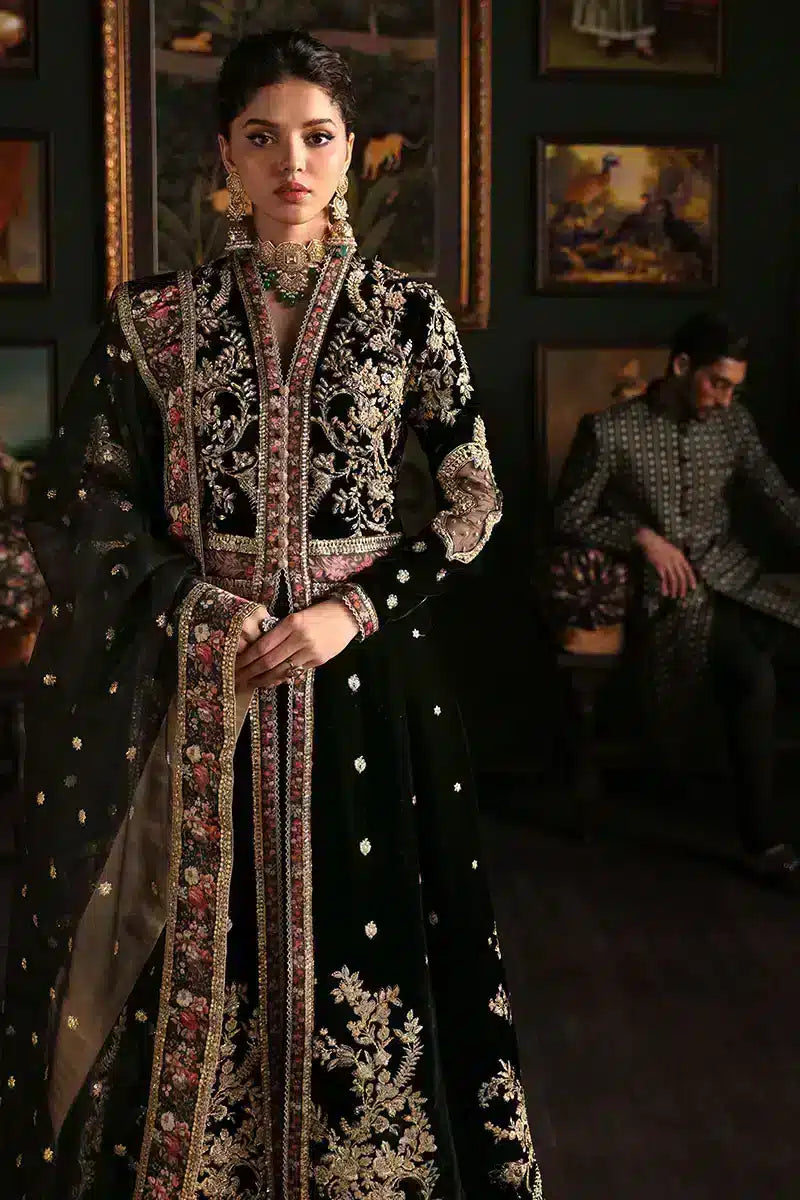 Mushq | Niloufer Velvet Edit 23 | Pari - by - Libasekhas UK - Registered Vendor of : Mushq - 100% Original Designer Dresss