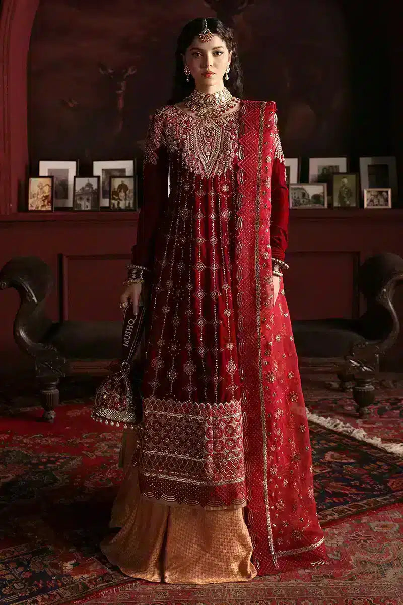Mushq | Niloufer Velvet Edit 23 | Farah - by - Libasekhas UK - Registered Vendor of : Mushq - 100% Original Designer Dresss