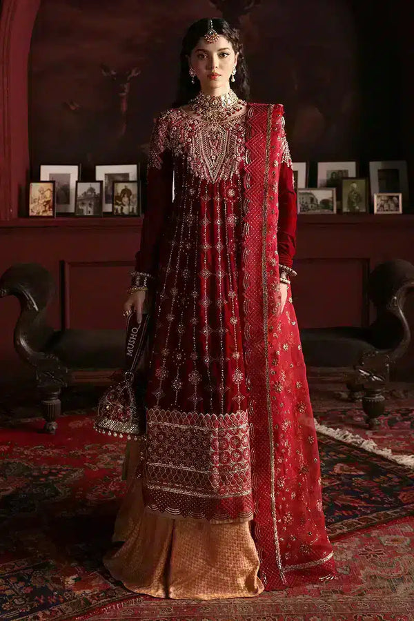 Mushq | Niloufer Velvet Edit 23 | Farah - by - Libasekhas UK - Registered Vendor of : Mushq - 100% Original Designer Dresss