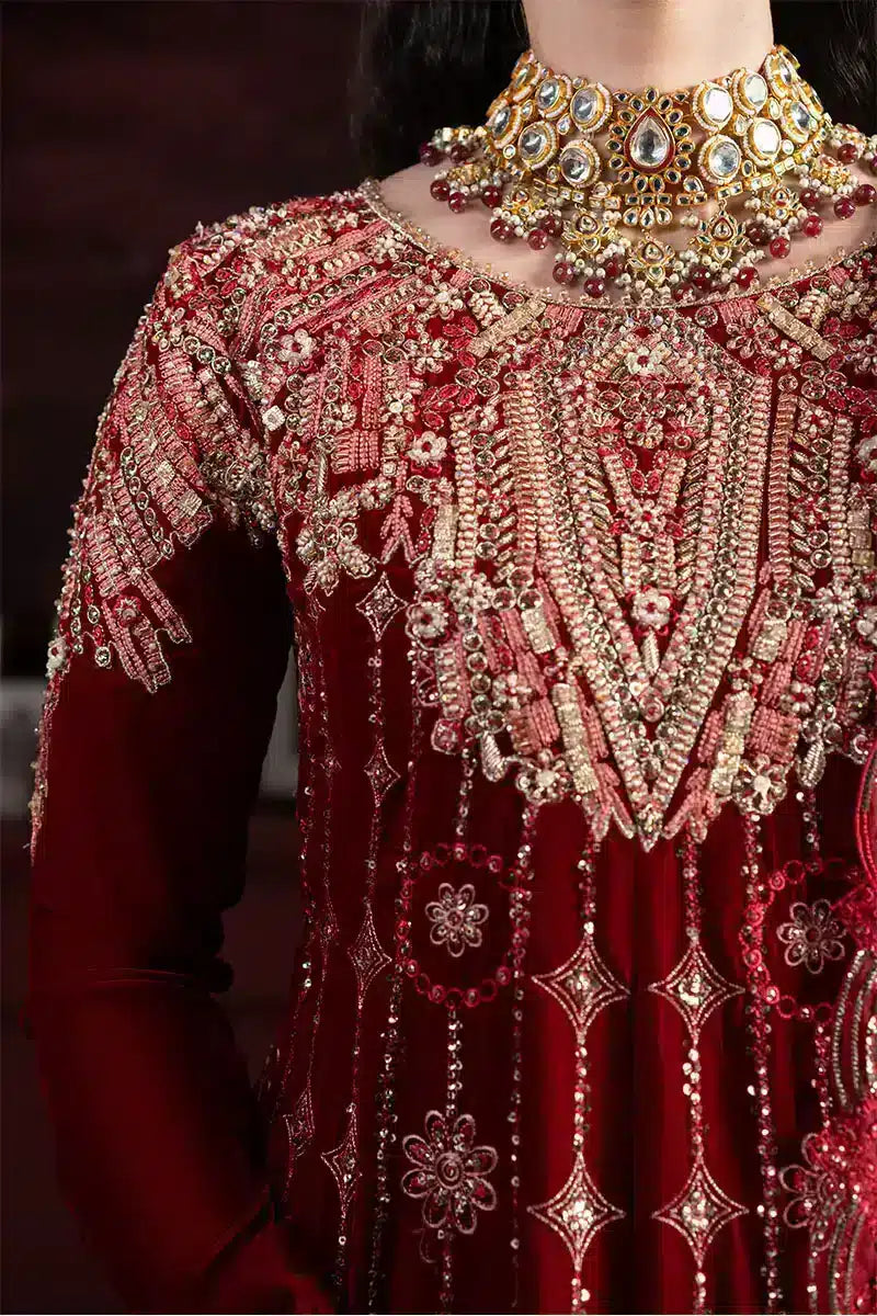 Mushq | Niloufer Velvet Edit 23 | Farah - by - Libasekhas UK - Registered Vendor of : Mushq - 100% Original Designer Dresss