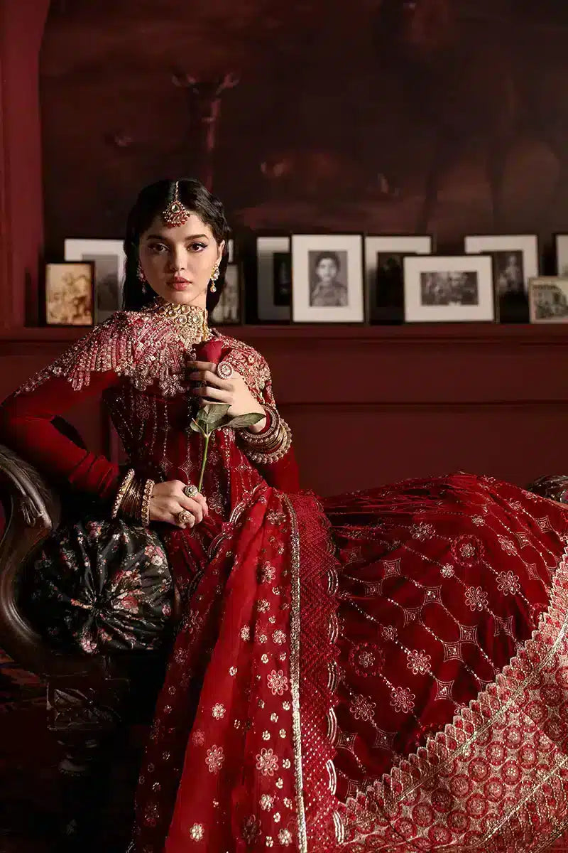 Mushq | Niloufer Velvet Edit 23 | Farah - by - Libasekhas UK - Registered Vendor of : Mushq - 100% Original Designer Dresss