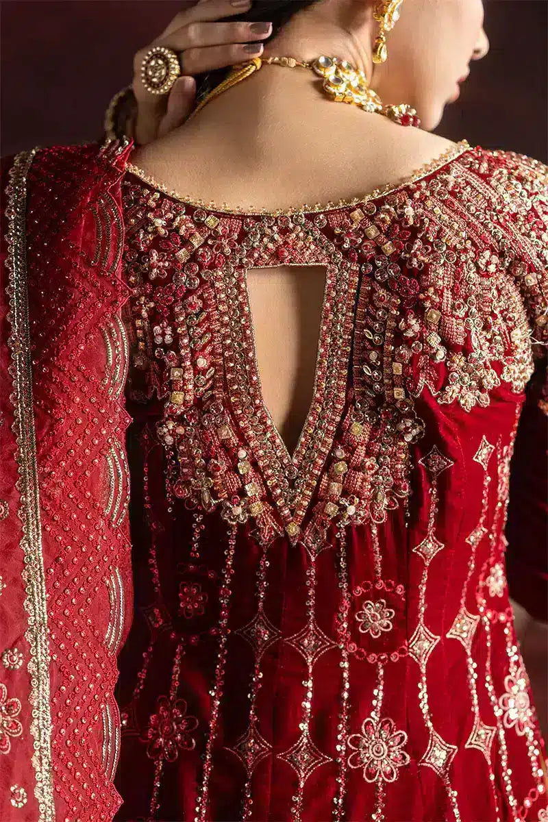 Mushq | Niloufer Velvet Edit 23 | Farah - by - Libasekhas UK - Registered Vendor of : Mushq - 100% Original Designer Dresss