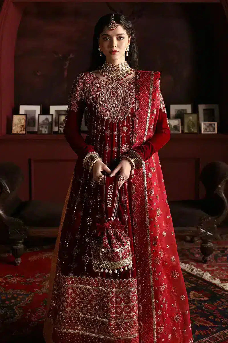 Mushq | Niloufer Velvet Edit 23 | Farah - by - Libasekhas UK - Registered Vendor of : Mushq - 100% Original Designer Dresss