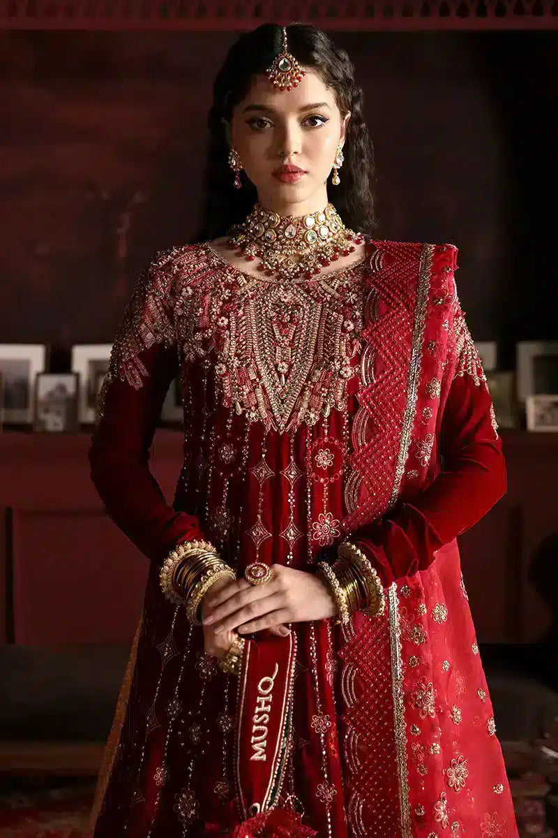 Mushq | Niloufer Velvet Edit 23 | Farah - by - Libasekhas UK - Registered Vendor of : Mushq - 100% Original Designer Dresss