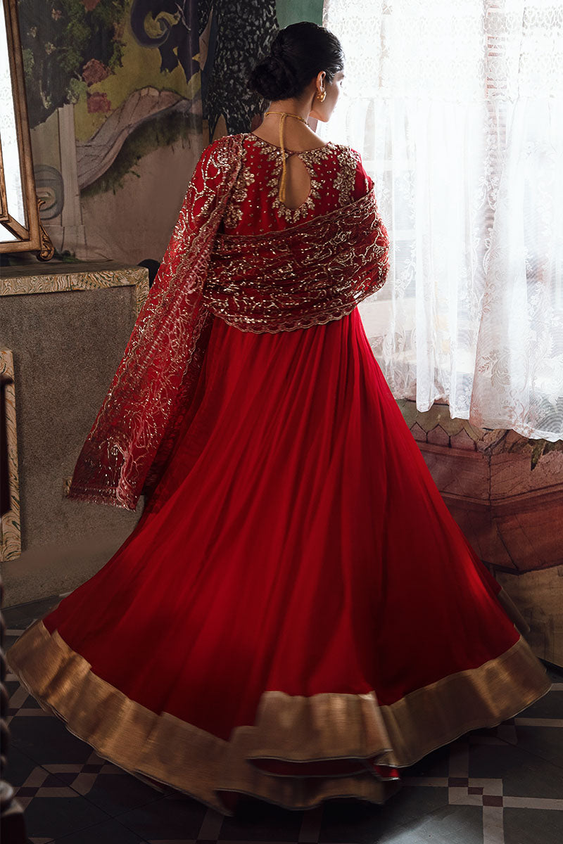 Mushq | Irha Kalidaar Chiffon Pret | RAYA - by - Libasekhas UK - Registered Vendor of : Mushq - 100% Original Designer Dresss