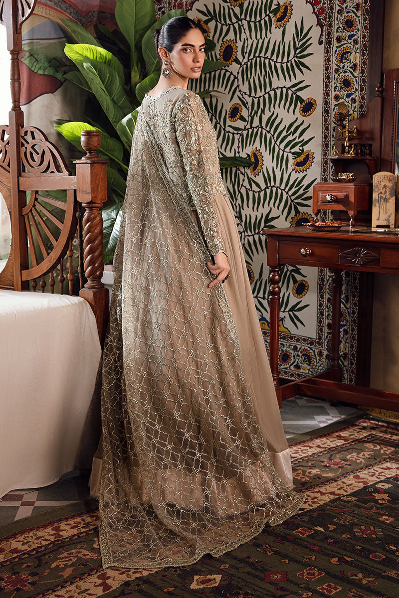 Mushq | Irha Kalidaar Chiffon Pret | HAZEL - by - Libasekhas UK - Registered Vendor of : Mushq - 100% Original Designer Dresss