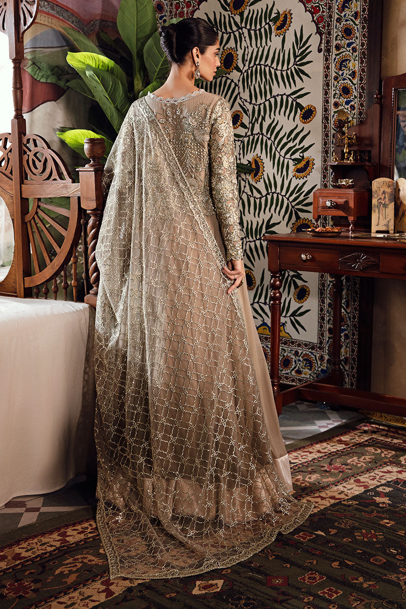 Mushq | Irha Kalidaar Chiffon Pret | HAZEL - by - Libasekhas UK - Registered Vendor of : Mushq - 100% Original Designer Dresss