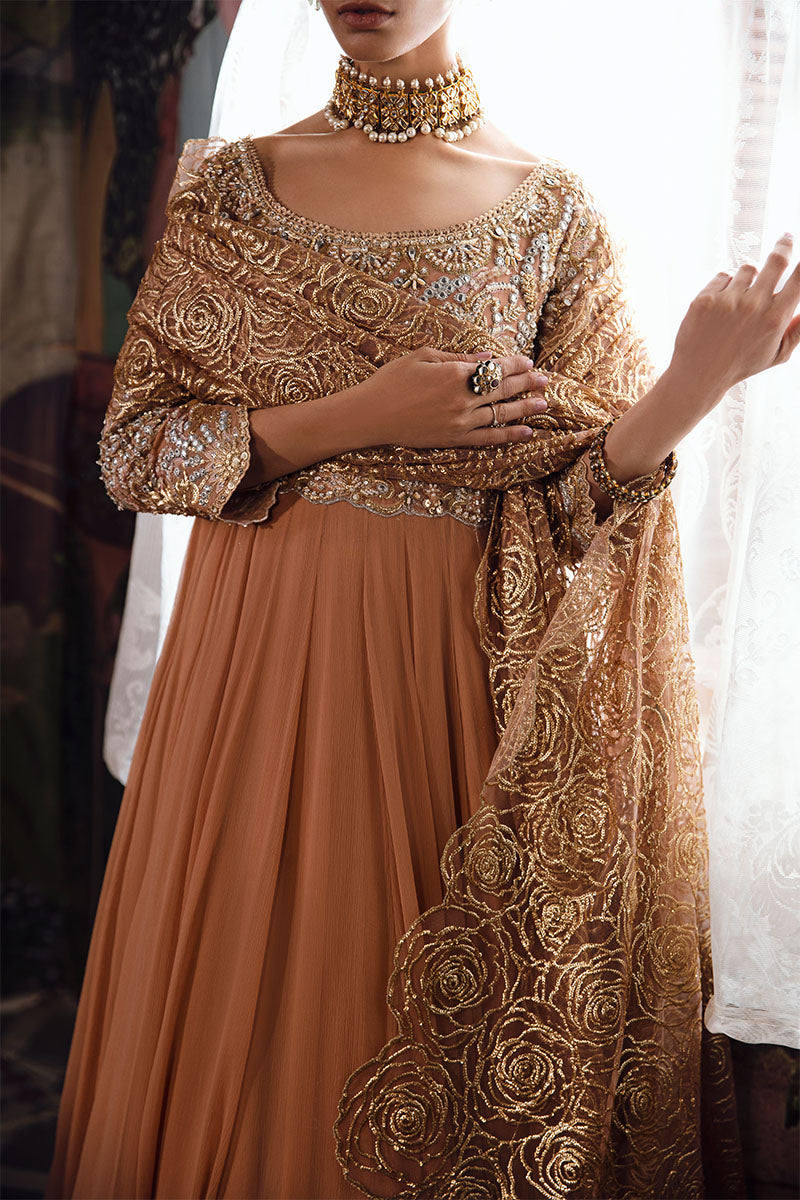 Mushq | Irha Kalidaar Chiffon Pret | CIEL - by - Libasekhas UK - Registered Vendor of : Mushq - 100% Original Designer Dresss