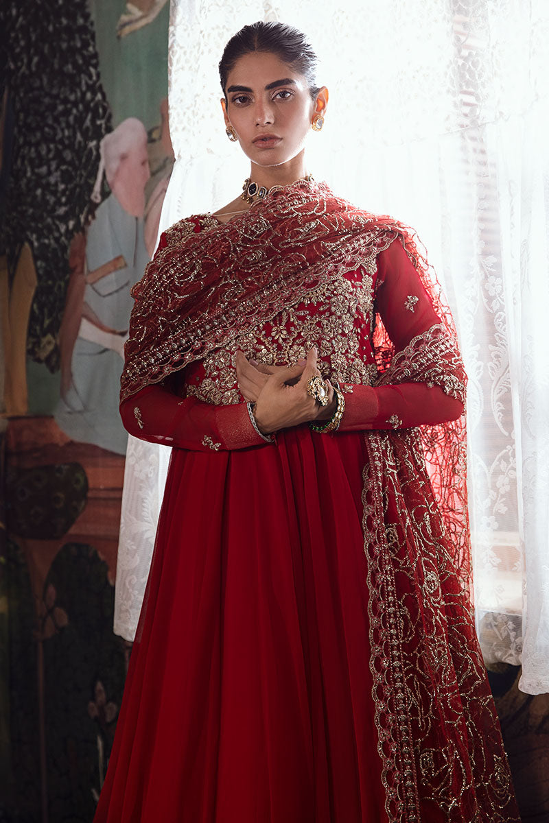 Mushq | Irha Kalidaar Chiffon Pret | RAYA - by - Libasekhas UK - Registered Vendor of : Mushq - 100% Original Designer Dresss