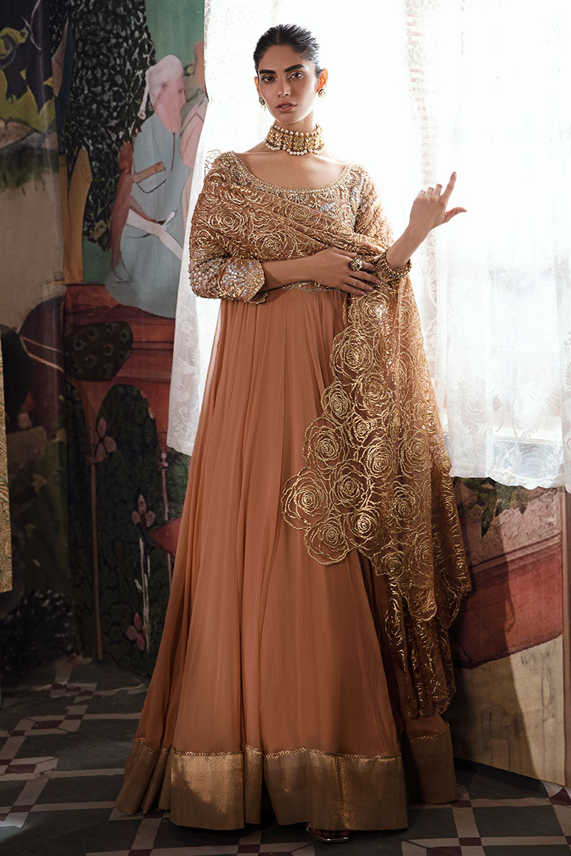 Mushq | Irha Kalidaar Chiffon Pret | CIEL - by - Libasekhas UK - Registered Vendor of : Mushq - 100% Original Designer Dresss