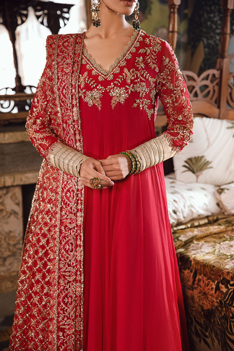 Mushq | Irha Kalidaar Chiffon Pret | MALIAH - by - Libasekhas UK - Registered Vendor of : Mushq - 100% Original Designer Dresss