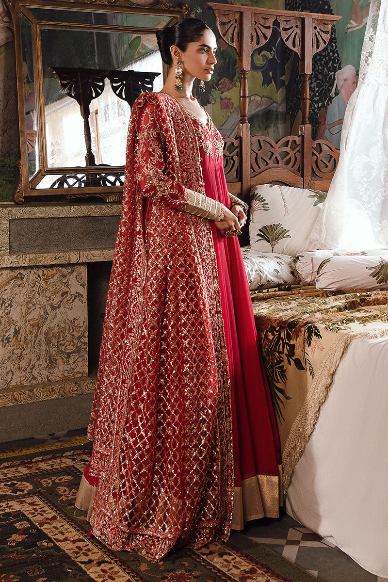 Mushq | Irha Kalidaar Chiffon Pret | MALIAH - by - Libasekhas UK - Registered Vendor of : Mushq - 100% Original Designer Dresss