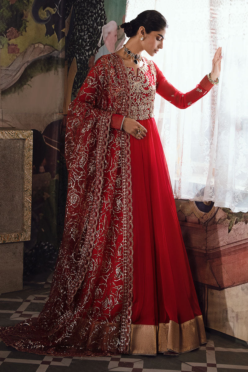 Mushq | Irha Kalidaar Chiffon Pret | RAYA - by - Libasekhas UK - Registered Vendor of : Mushq - 100% Original Designer Dresss