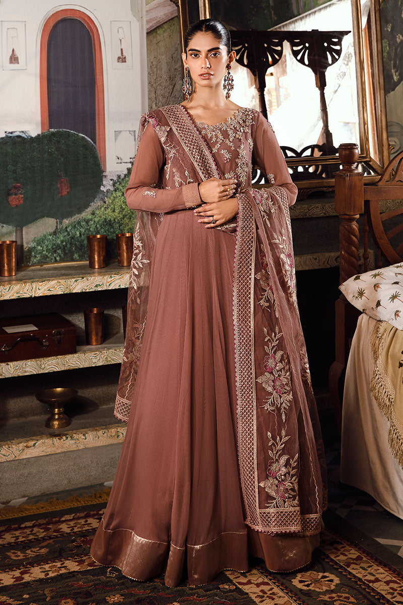 Mushq | Irha Kalidaar Chiffon Pret | ZEYA - by - Libasekhas UK - Registered Vendor of : Mushq - 100% Original Designer Dresss