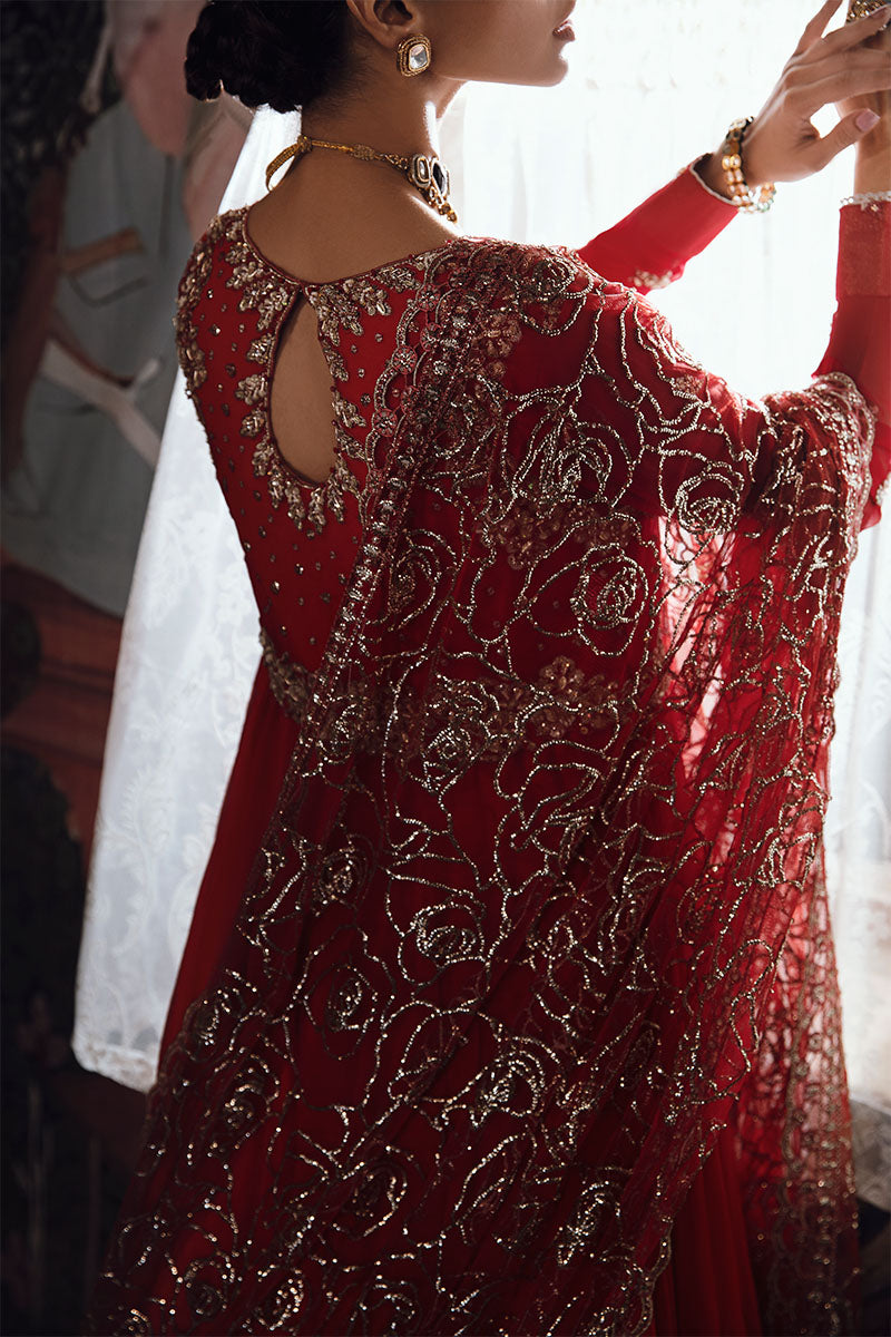 Mushq | Irha Kalidaar Chiffon Pret | RAYA - by - Libasekhas UK - Registered Vendor of : Mushq - 100% Original Designer Dresss
