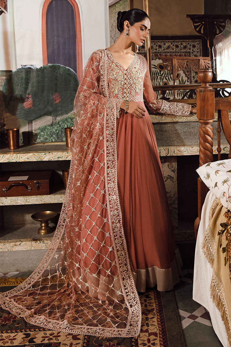 Mushq | Irha Kalidaar Chiffon Pret | AYLA - by - Libasekhas UK - Registered Vendor of : Mushq - 100% Original Designer Dresss