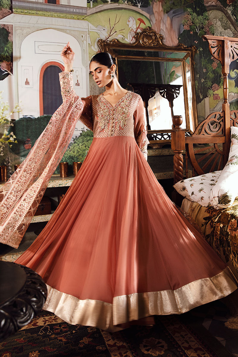 Mushq | Irha Kalidaar Chiffon Pret | AYLA - by - Libasekhas UK - Registered Vendor of : Mushq - 100% Original Designer Dresss