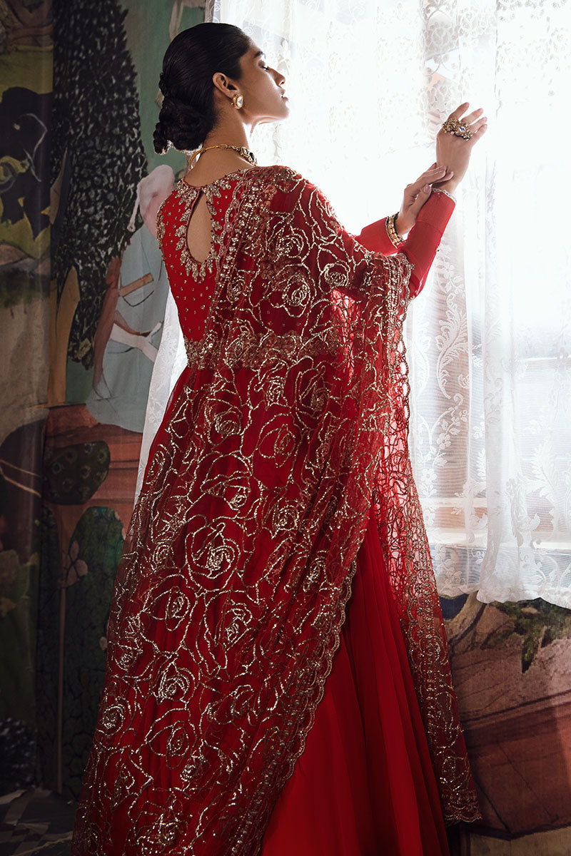 Mushq | Irha Kalidaar Chiffon Pret | RAYA - by - Libasekhas UK - Registered Vendor of : Mushq - 100% Original Designer Dresss
