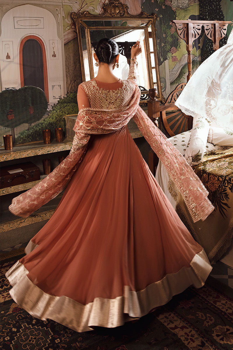 Mushq | Irha Kalidaar Chiffon Pret | AYLA - by - Libasekhas UK - Registered Vendor of : Mushq - 100% Original Designer Dresss