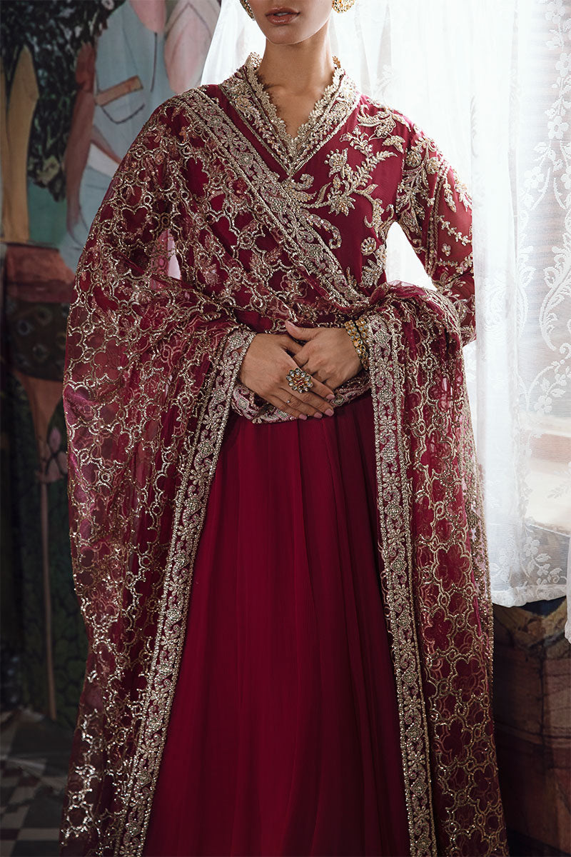 Mushq | Irha Kalidaar Chiffon Pret | NYRA - by - Libasekhas UK - Registered Vendor of : Mushq - 100% Original Designer Dresss