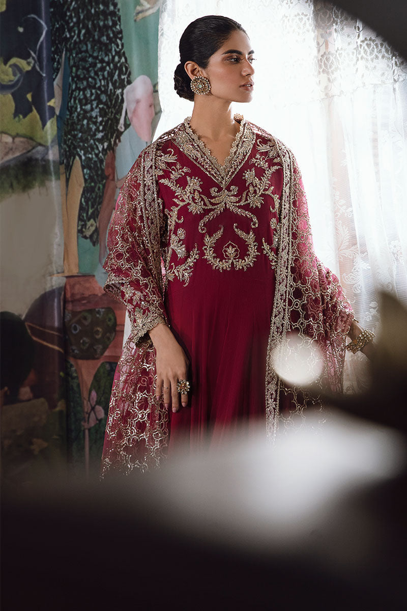 Mushq | Irha Kalidaar Chiffon Pret | NYRA - by - Libasekhas UK - Registered Vendor of : Mushq - 100% Original Designer Dresss