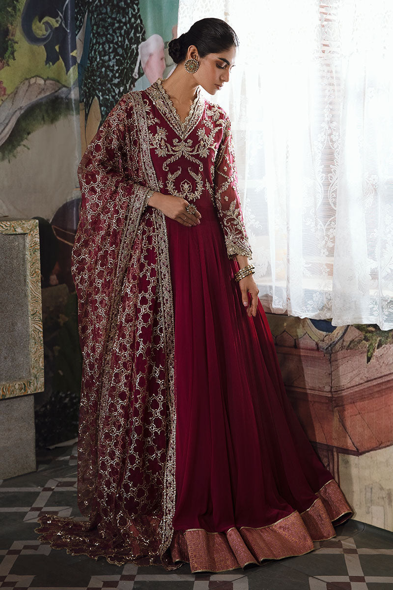 Mushq | Irha Kalidaar Chiffon Pret | NYRA - by - Libasekhas UK - Registered Vendor of : Mushq - 100% Original Designer Dresss