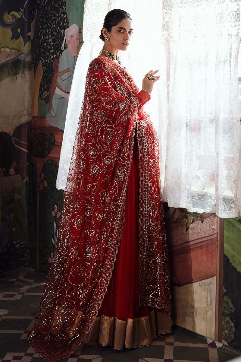 Mushq | Irha Kalidaar Chiffon Pret | RAYA - by - Libasekhas UK - Registered Vendor of : Mushq - 100% Original Designer Dresss