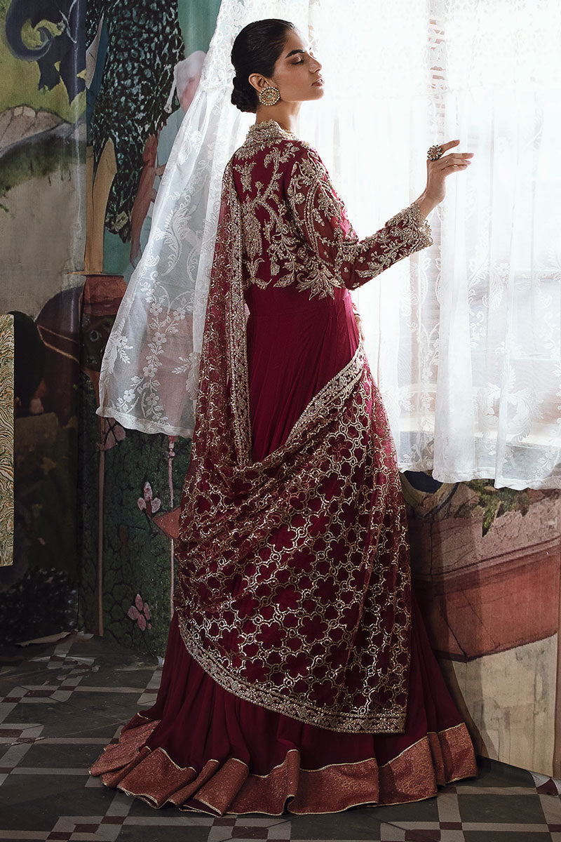 Mushq | Irha Kalidaar Chiffon Pret | NYRA - by - Libasekhas UK - Registered Vendor of : Mushq - 100% Original Designer Dresss