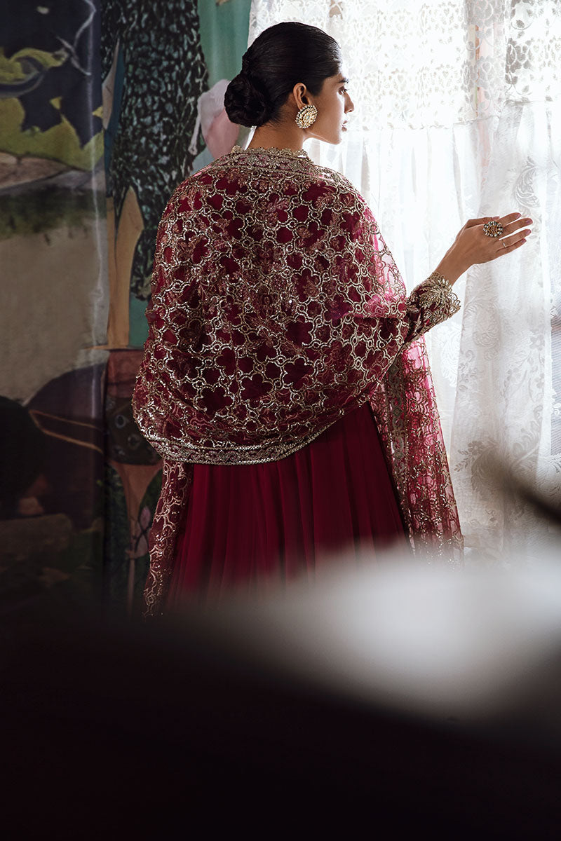 Mushq | Irha Kalidaar Chiffon Pret | NYRA - by - Libasekhas UK - Registered Vendor of : Mushq - 100% Original Designer Dresss