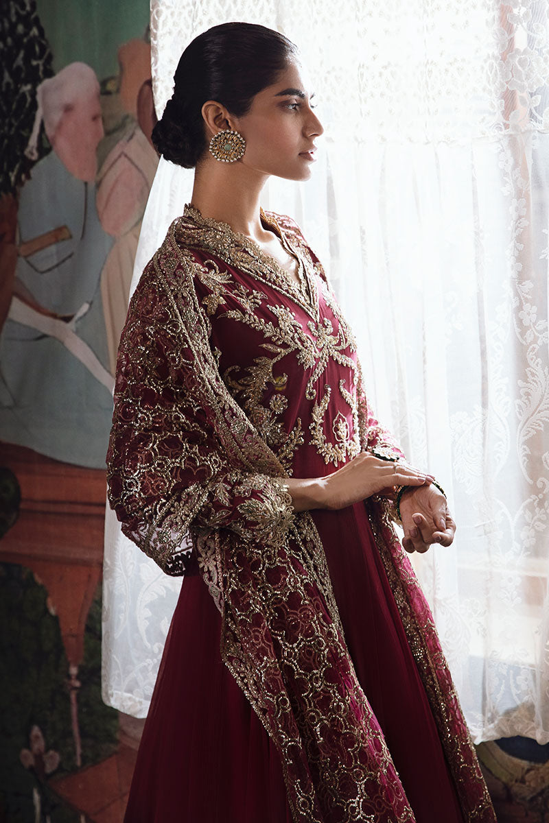 Mushq | Irha Kalidaar Chiffon Pret | NYRA - by - Libasekhas UK - Registered Vendor of : Mushq - 100% Original Designer Dresss