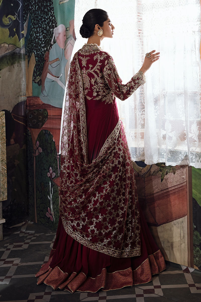 Mushq | Irha Kalidaar Chiffon Pret | NYRA - by - Libasekhas UK - Registered Vendor of : Mushq - 100% Original Designer Dresss