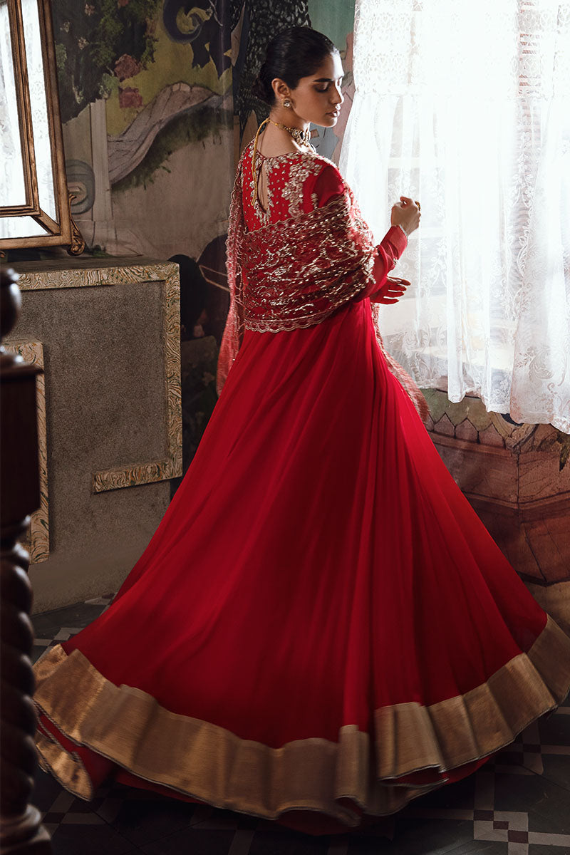 Mushq | Irha Kalidaar Chiffon Pret | RAYA - by - Libasekhas UK - Registered Vendor of : Mushq - 100% Original Designer Dresss