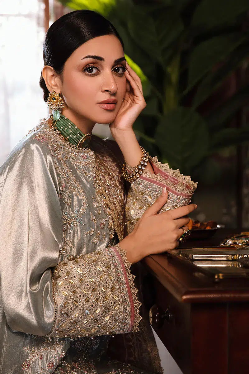 Mushq | Sunehri Anmol Edit | Amaya - by - Libasekhas UK - Registered Vendor of : Mushq - 100% Original Designer Dresss