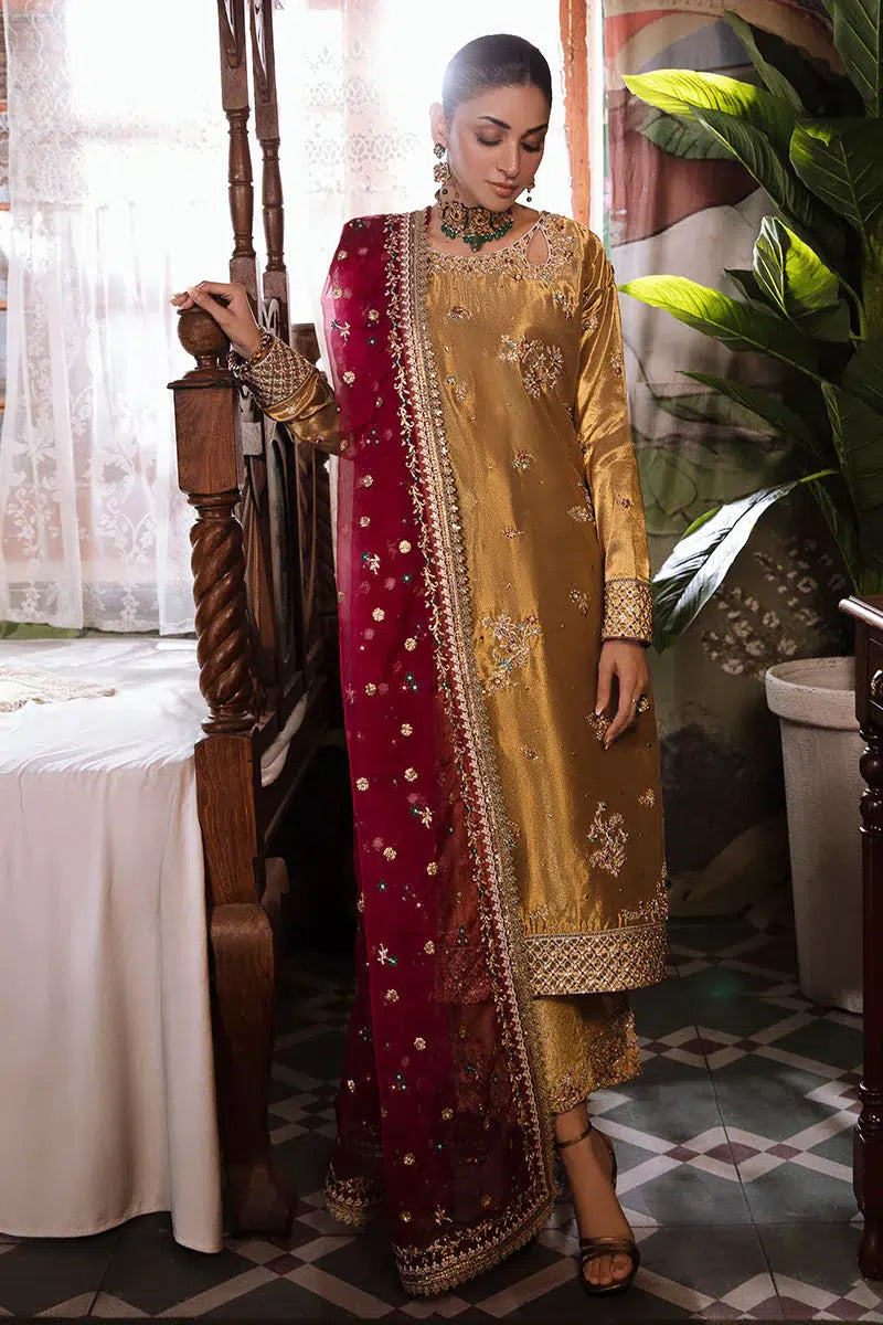 Mushq | Sunehri Anmol Edit | Zaisha - by - Libasekhas UK - Registered Vendor of : Mushq - 100% Original Designer Dresss