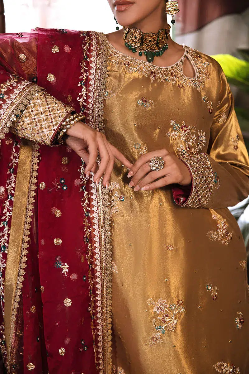 Mushq | Sunehri Anmol Edit | Zaisha - by - Libasekhas UK - Registered Vendor of : Mushq - 100% Original Designer Dresss