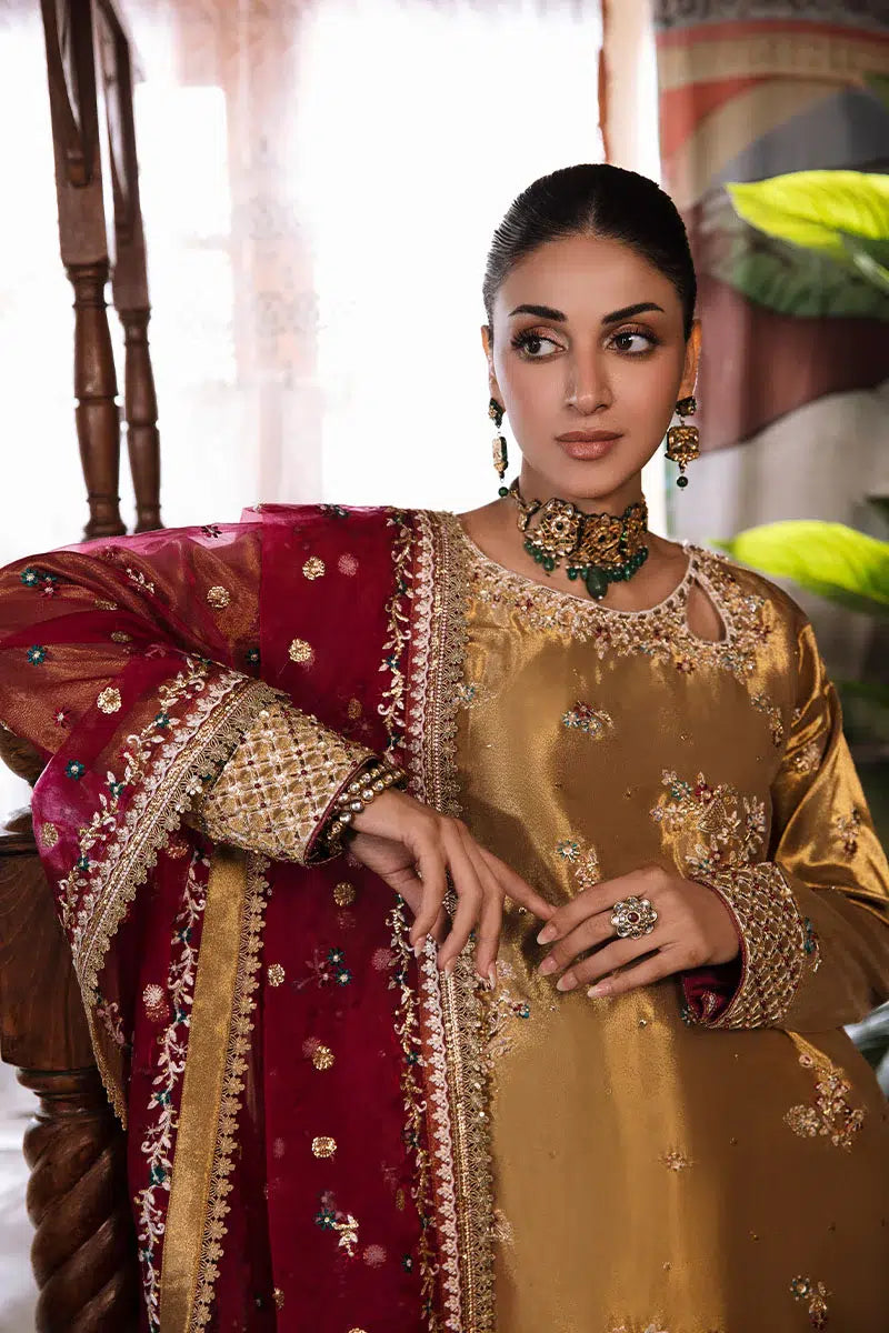 Mushq | Sunehri Anmol Edit | Zaisha - by - Libasekhas UK - Registered Vendor of : Mushq - 100% Original Designer Dresss