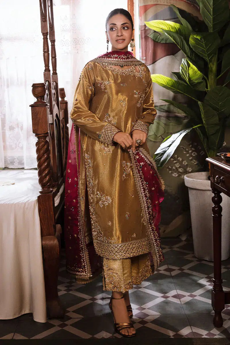 Mushq | Sunehri Anmol Edit | Zaisha - by - Libasekhas UK - Registered Vendor of : Mushq - 100% Original Designer Dresss