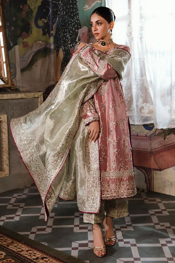 Mushq | Sunehri Anmol Edit | Lamia - by - Libasekhas UK - Registered Vendor of : Mushq - 100% Original Designer Dresss