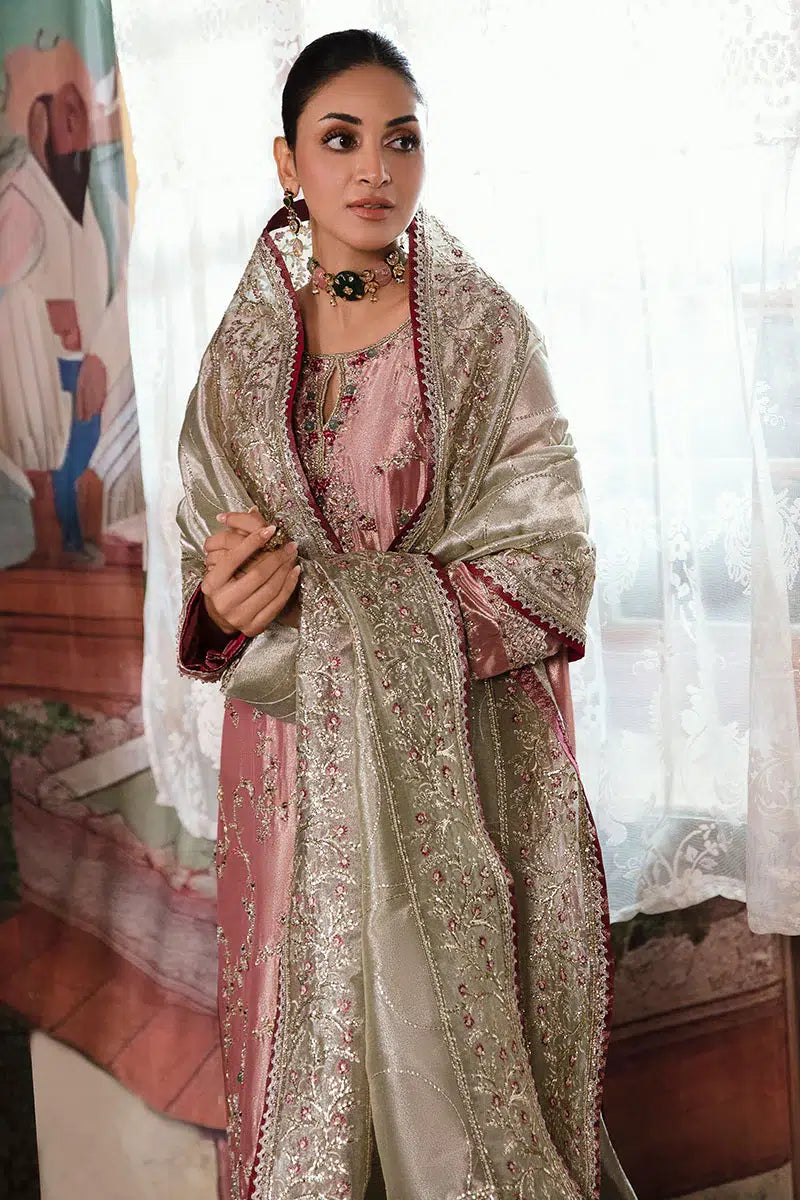 Mushq | Sunehri Anmol Edit | Lamia - by - Libasekhas UK - Registered Vendor of : Mushq - 100% Original Designer Dresss
