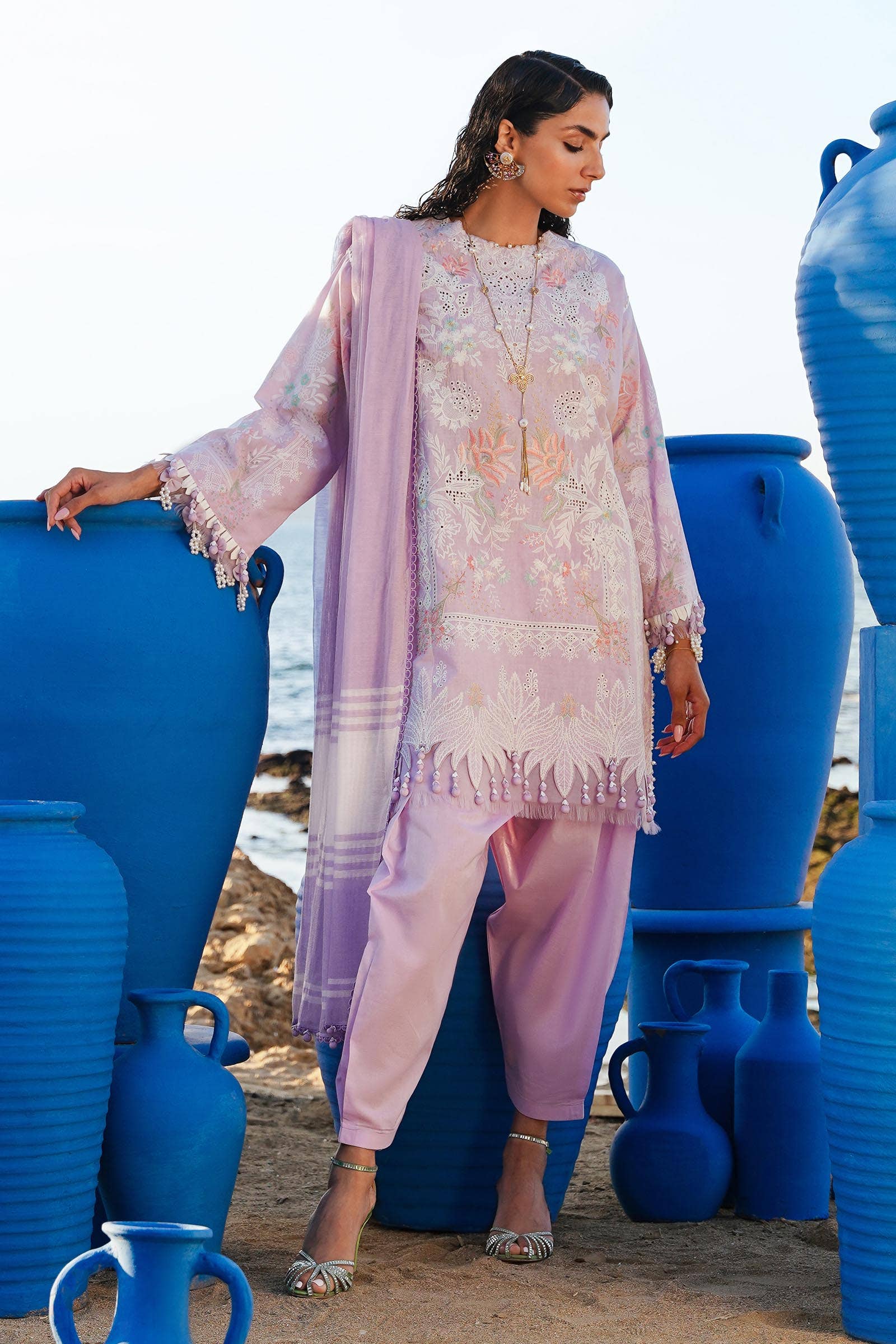 Sana Safinaz | Muzlin Spring 24 | M241-009B-DF - Libasekhas