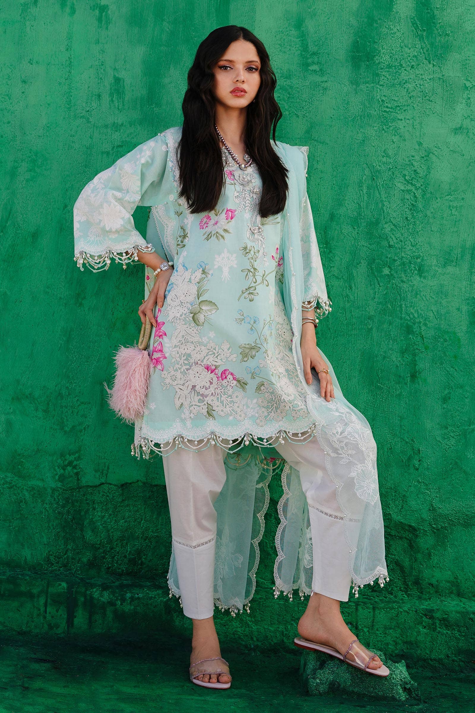 Sana Safinaz | Muzlin Spring 24 | M241-011B-CW - by - Libasekhas UK - Registered Vendor of : sana - 100% Original Designer Dresss