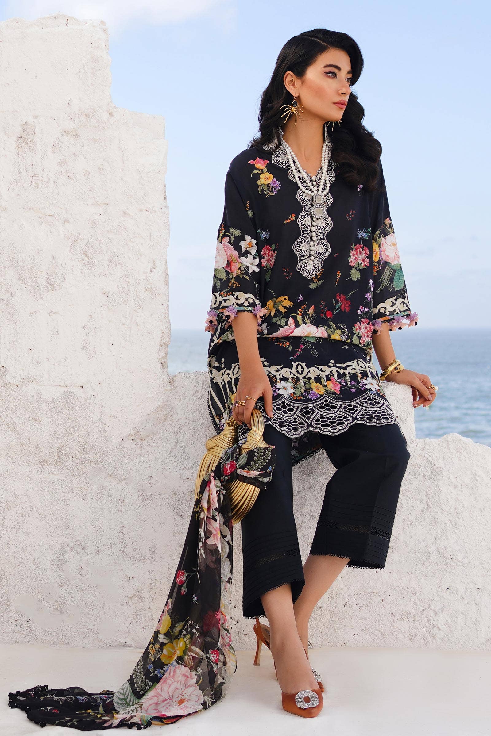 Sana Safinaz | Muzlin Spring 24 | M241-012B-CI - Libasekhas