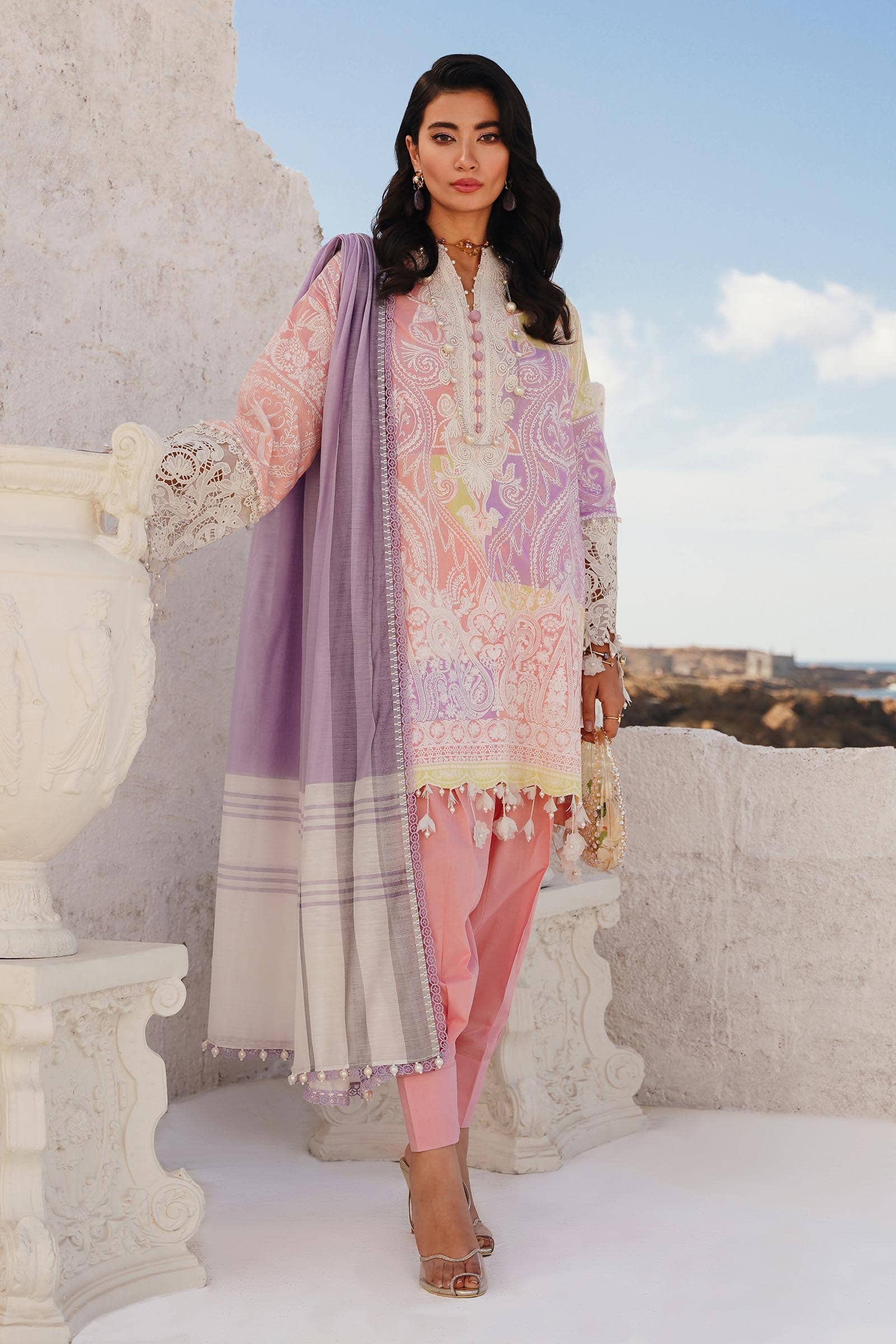 Sana Safinaz | Muzlin Spring 24 | M241-015A-DG - Libasekhas