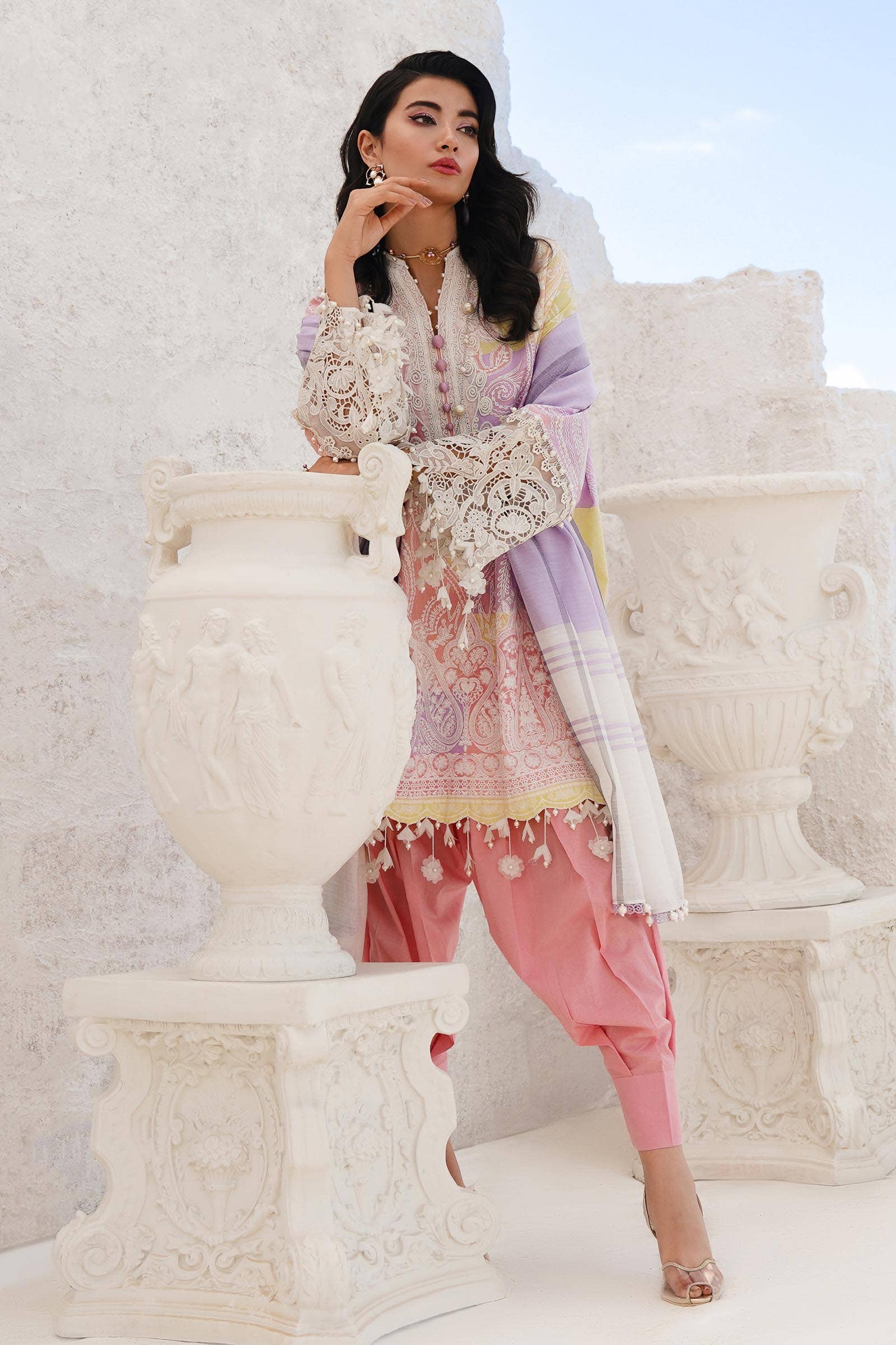 Sana Safinaz | Muzlin Spring 24 | M241-015A-DG - Libasekhas