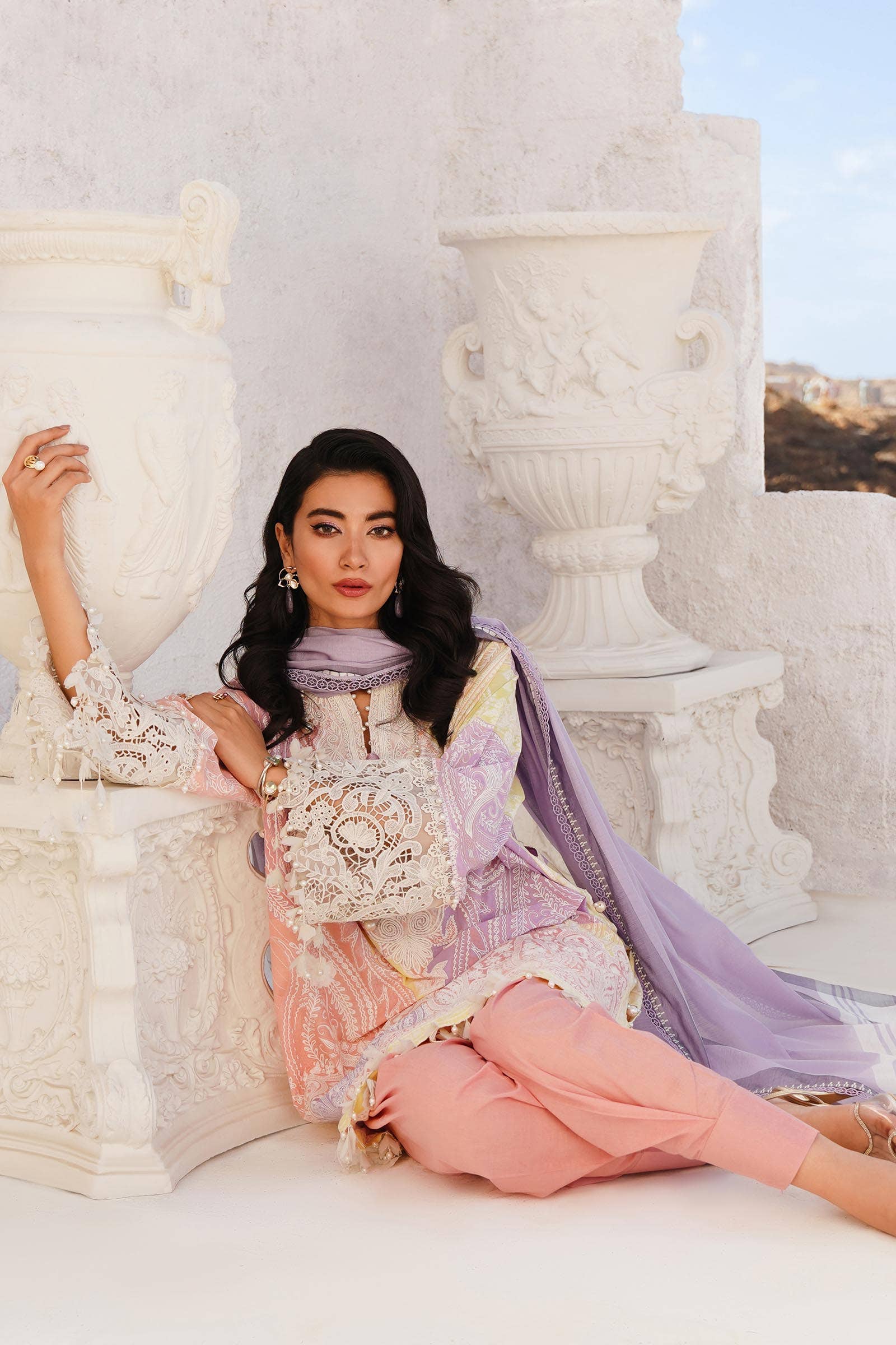 Sana Safinaz | Muzlin Spring 24 | M241-015A-DG - Libasekhas