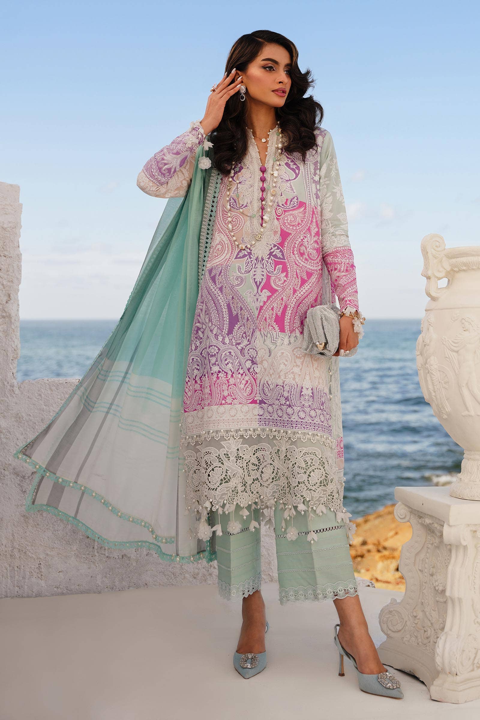 Sana Safinaz | Muzlin Spring 24 | M241-015B-DG - Libasekhas