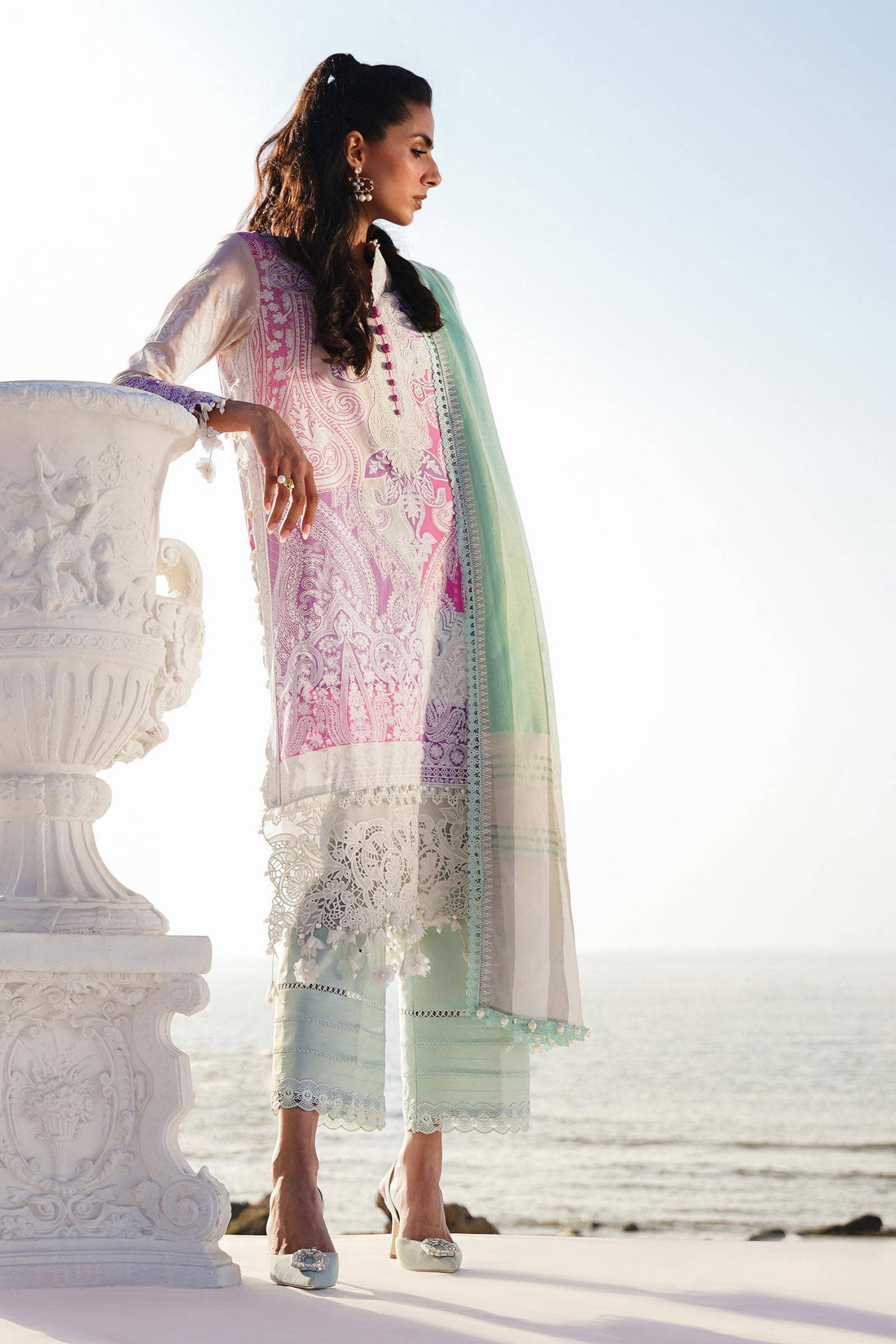 Sana Safinaz | Muzlin Spring 24 | M241-015B-DG - Libasekhas
