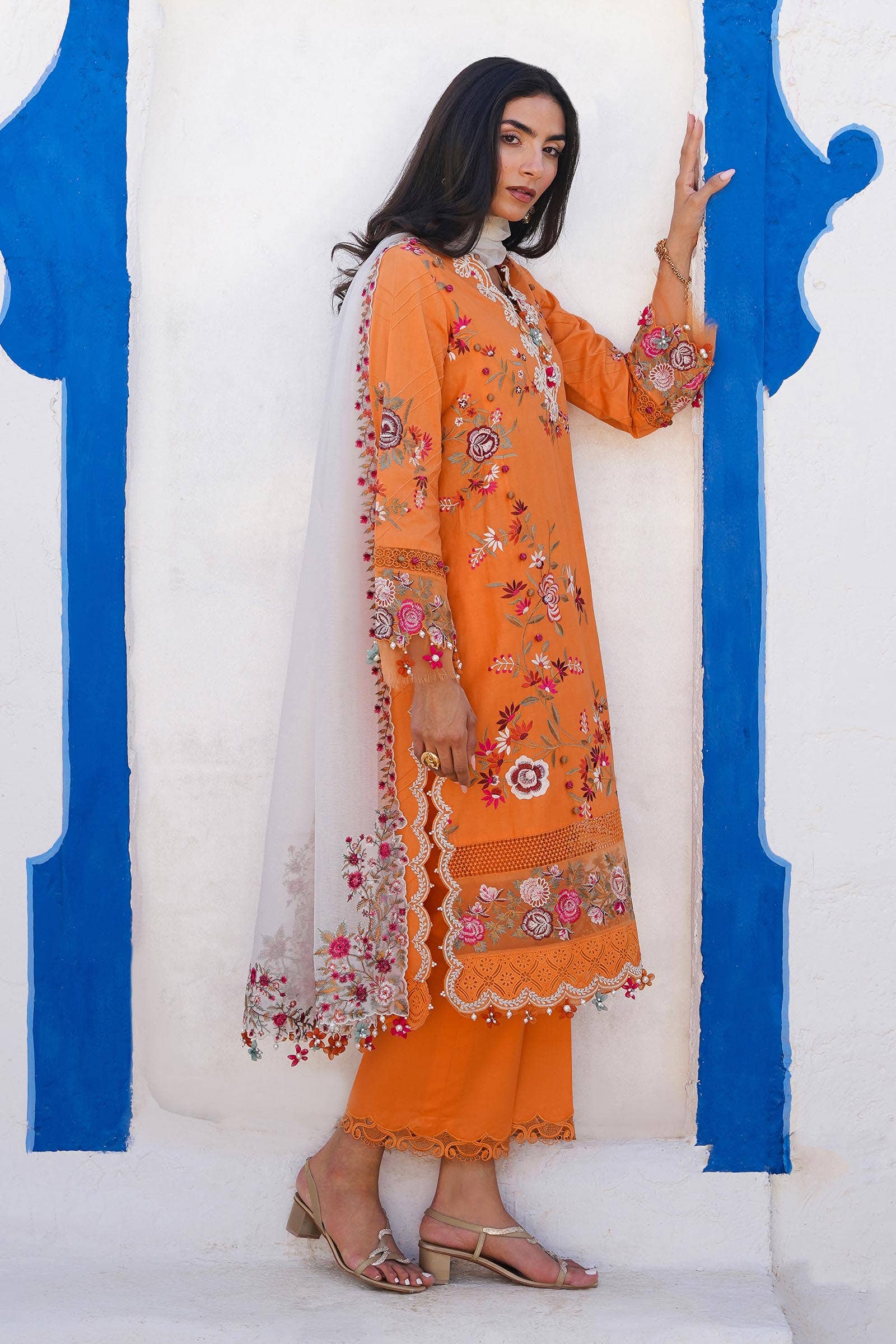 Sana Safinaz | Muzlin Spring 24 | M241-002B-CX - by - Libasekhas UK - Registered Vendor of : Sana Safinaz - 100% Original Designer Dresss